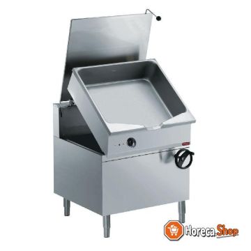 Tilting gas frying pan,  duomat  tank 100 liters, on furniture