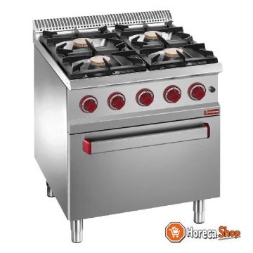 Gas stove 4 gas burners, electric oven gn 2 1
