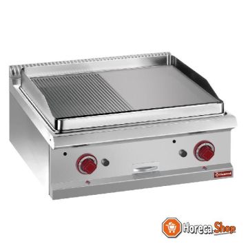 - roasting plate 1 2 ribbed, 1 2 flat, roasting surface 650x500 mm, 32.5 dm2.