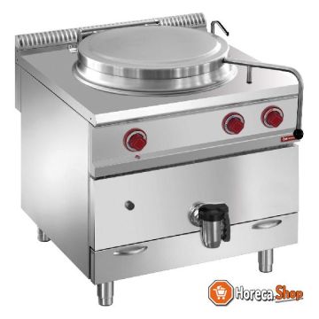 Gas cooker direct heating, 100 liters, on furniture