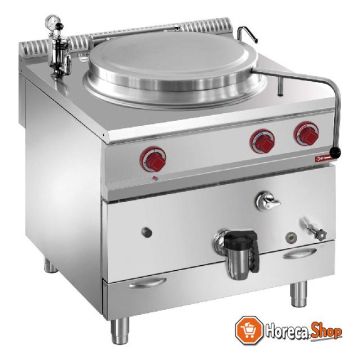 Gas cooker indirect heating, 100 liters, on furniture
