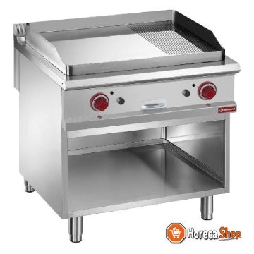 - roasting surface 780x720 mm (56.16 dm2). . - open cabinet (gn 2 1) (760x740xh360 mm)