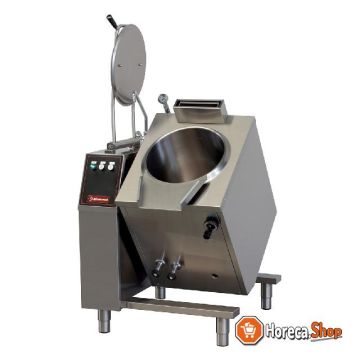 Gas tiltable cooking kettle 50 liters, indirect heating