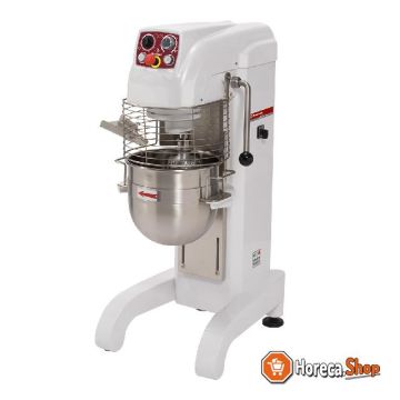Beater mixer, high base, 20 liters, variable speed.