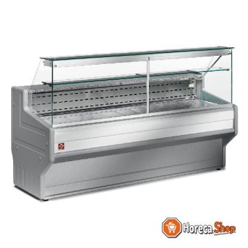Cooled display bench front glass 90 °