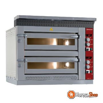 Electric pizza oven, 2x 6 pizzas Ø 350 mm