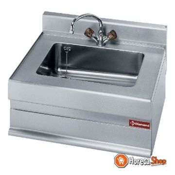 Sink with mixer tap -top-