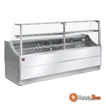 Refrigerated display counter straight windows 90 °, without reserve