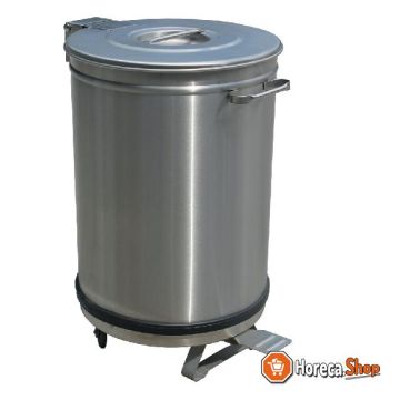Dustbin, lid with pedal control - 50 liters
