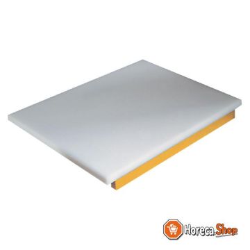 Cutting board in polyethylene for chicken (yellow)