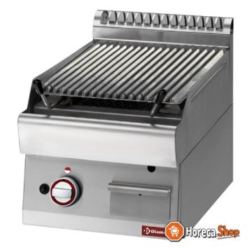 Lava stone grill - 1 2 module - baking grid in cast iron  double face