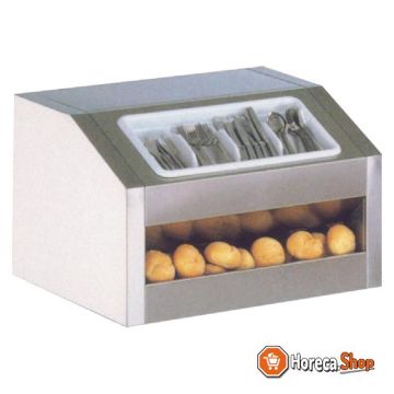 Bread divider and cutlery tray element
