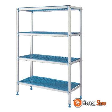 Linear rack in anodized aluminum 4 lev