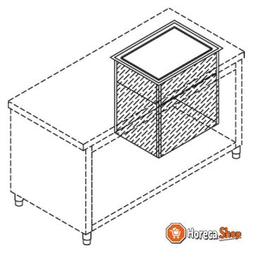 Neutral basket silo for dishwasher 500x500 mm