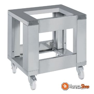 Oven support, on wheels