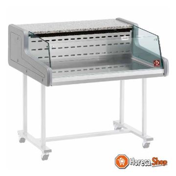 Refrigerated display counter - self-service front glass
