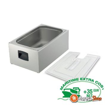 Gn 1 1 tub for cooker, with lid