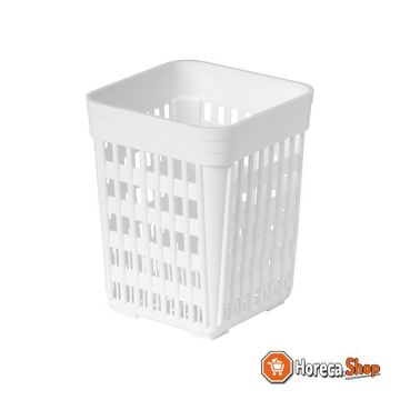 Cutlery cup square plastic