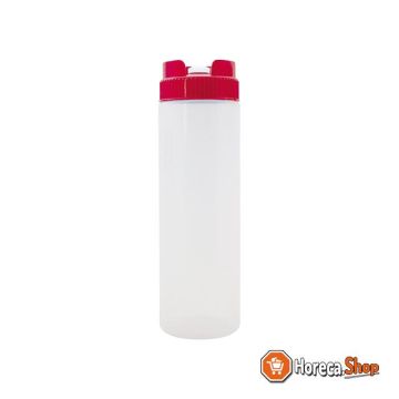 Squeeze   dosing bottle 036cl red