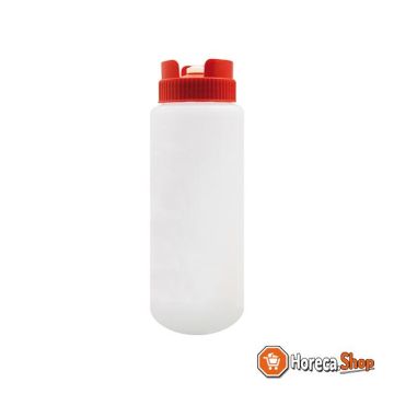 Squeeze   dosing bottle 072cl red