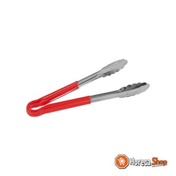 Serving tongs 30cm red