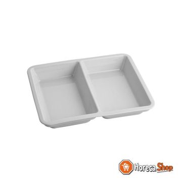 Assiette plate 23x17,5 (2 compartiments)