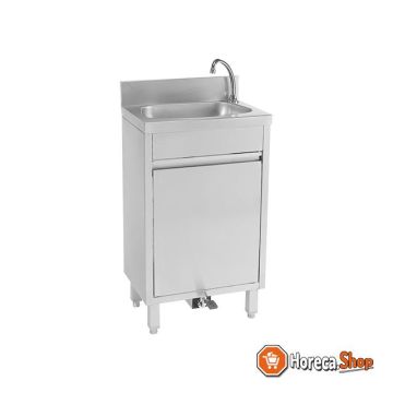 Washbasin unit w   tap pedal bed.