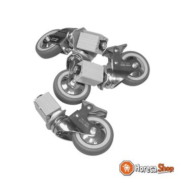 Set of 4 wheels 2x m   brake