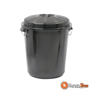 Waste container including lid 70 liters