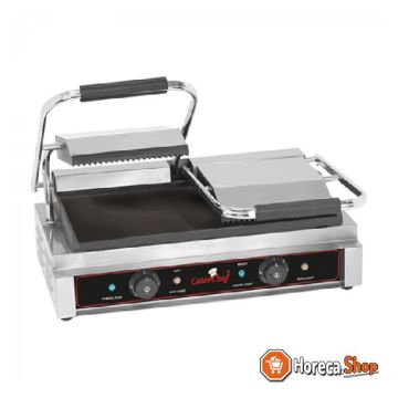 Contactgrill duetto-compact (glad/gegroefd)