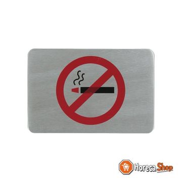 Text plate smoking ban
