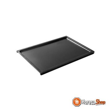 Grill plate smooth 38x26.5cm