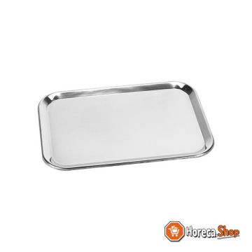 Saucer stainless steel 30x21x2cm