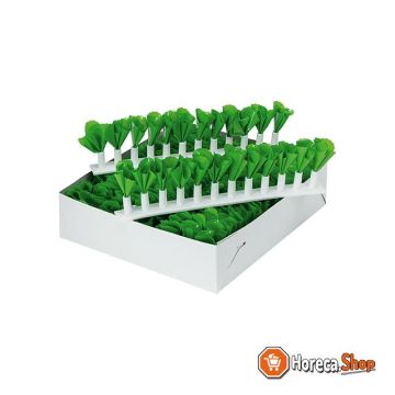 Decorative green box of 10 pieces