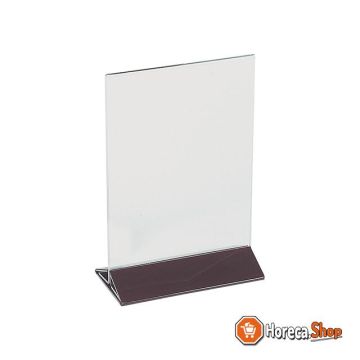 Menu stand with foot 13x17cm