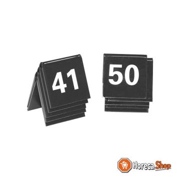 Tafelnummer set 41-50 zwart