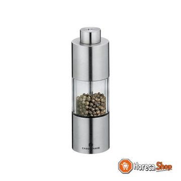 Pepper mill 13cm stainless steel   acrylic