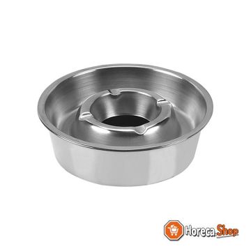 Patio ashtray 14cm, all stainless steel