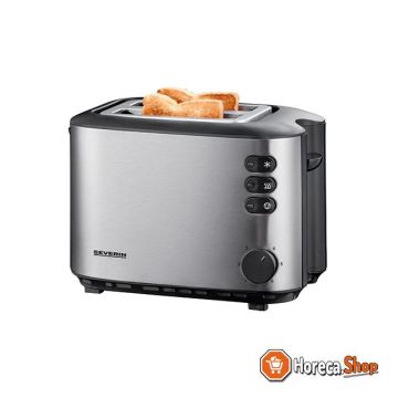 Toaster 2-part alu   black