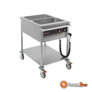 Chariot bain-marie 2x1   1gn-200mm
