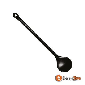 Spoon round black 31cm 0221