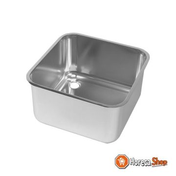 Welded sink stainless steel 50x40x25cm