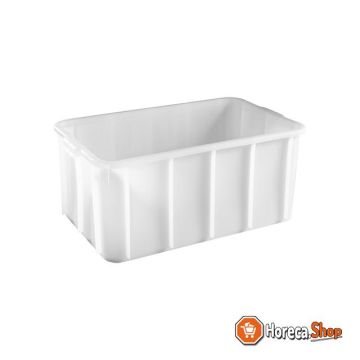 Stacking box plastic. white 46 lit