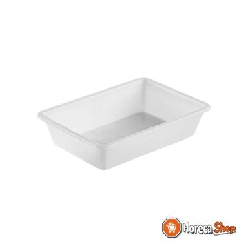 Meat tray plastic white 12 lit.