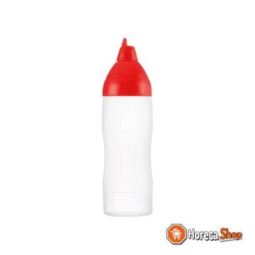 Squeeze   dosing bottle 035cl red