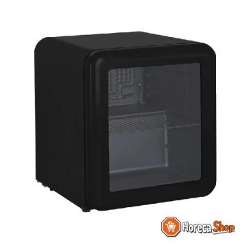 Mini barkoelkast zwart | 48 liter | 430x498x(h)500mm