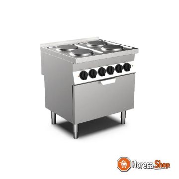 M0-700 line kooktoestel 4 ronde kookplaten en elektrische oven, 80cm