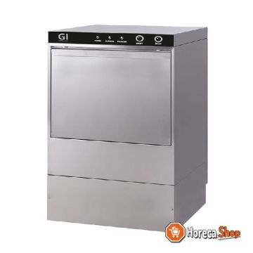 Gi dishwasher with drain pump and soap dispenser, 50x50, 400v
