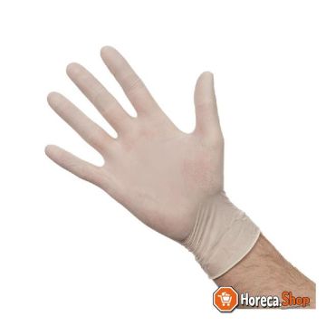 Latex gloves white powdered size m (100 pieces in 1 box)