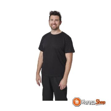 Unisex t-shirt zwart xl